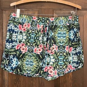 Forever 21 tropical flower shorts